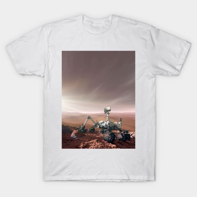 Mars rover Curiosity (C024/6719) T-Shirt by SciencePhoto